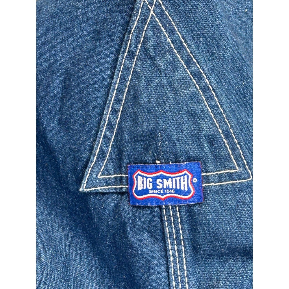 Big Smith Men's 44 Blue Denim Bibs WorkWear Carpenter‎ Construction Jeans - Picture 9 of 11